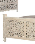 Three Piece White Solid Wood Bedroom Set