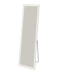 64" Clear Lighted Freestanding and Wall Mount Frameless Full Length Mirror