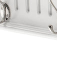 Four Hook 28" White Solid Wood Wall Mount Coat Rack