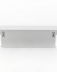 Four Hook 28" White Solid Wood Wall Mount Coat Rack