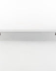 Eight Hook 51" White Solid Wood Wall Mount Coat Rack