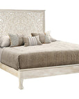 Three Piece White Solid Wood Bedroom Set