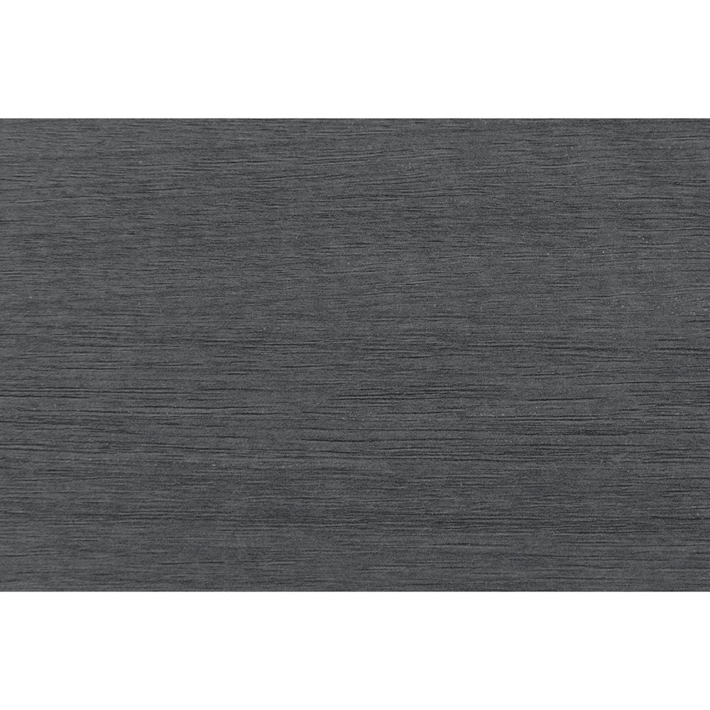 23" Black And Gray Wood Square Two Drawer Nightstand