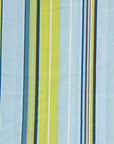 Aqua And Lime Green Striped Double Hammock