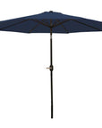 9' Dark Blue Polyester Octagonal Tilt Market Patio Umbrella