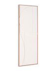 White Minimalist Geo Brown Shadowbox Wall Art