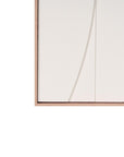 White Minimalist Geo Brown Shadowbox Wall Art