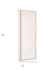 White Geo Brown Shadowbox Wall Art