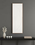 White Geo Brown Shadowbox Wall Art