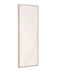White Geo Brown Shadowbox Wall Art