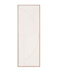 White Geo Brown Shadowbox Wall Art