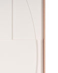 White Geo Brown Shadowbox Wall Art