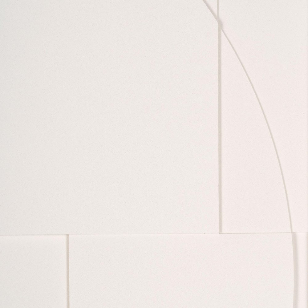 White Geo Brown Shadowbox Wall Art