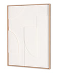 White Geo Mache Brown Shadowbox Wall Art
