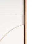 White Geo Mache Brown Shadowbox Wall Art
