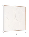 White Geo Trio Brown Shadowbox Wall Art