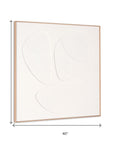 White Curvy Geo Trio Brown Shadowbox Wall Art