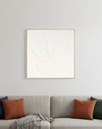 White Curvy Geo Trio Brown Shadowbox Wall Art