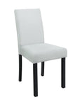Five Piece Black Faux Marble Dining Set with Four Chairs