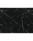 Five Piece Black Faux Marble Dining Set with Four Chairs