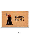 24" X 36" Natural And Brown Halloween Halloween Welcome Outdoor Coir Door Mat