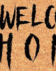 24" X 36" Natural And Brown Halloween Halloween Welcome Outdoor Coir Door Mat