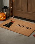 24" X 36" Natural And Brown Halloween Halloween Outdoor Coir Door Mat
