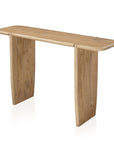 52" Natural Solid Wood Solid Console Table