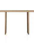 52" Natural Solid Wood Solid Console Table