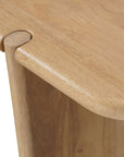 52" Natural Solid Wood Solid Console Table