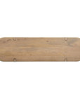 52" Natural Solid Wood Solid Console Table