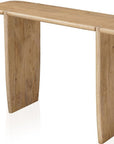 52" Natural Solid Wood Solid Console Table