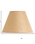 Golden Brown Linen Plain Empire Lamp Shade