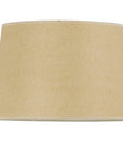 Tan Paper Plain Drum Lamp Shade