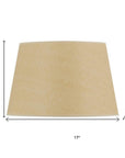Tan Linen Plain Drum Lamp Shade