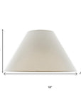 Off White Linen Plain Empire Lamp Shade