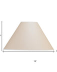 Light Brown Paper Plain Empire Lamp Shade