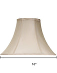 Pearl Silk Piped Bell Lamp Shade