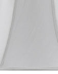 White Linen Piped Bell Lamp Shade