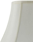 Eggshell Linen Piped Bell Lamp Shade