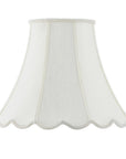 Eggshell Linen Piped Bell Lamp Shade