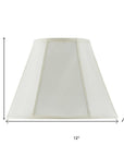 Eggshell Linen Piped Empire Lamp Shade