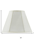 Eggshell Linen Piped Empire Lamp Shade