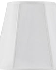 White Linen Piped Empire Lamp Shade