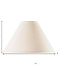 Off White Linen Plain Empire Lamp Shade