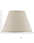Light Brown Burlap Plain Drum Lamp Shade