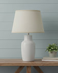Light Brown Burlap Plain Drum Lamp Shade