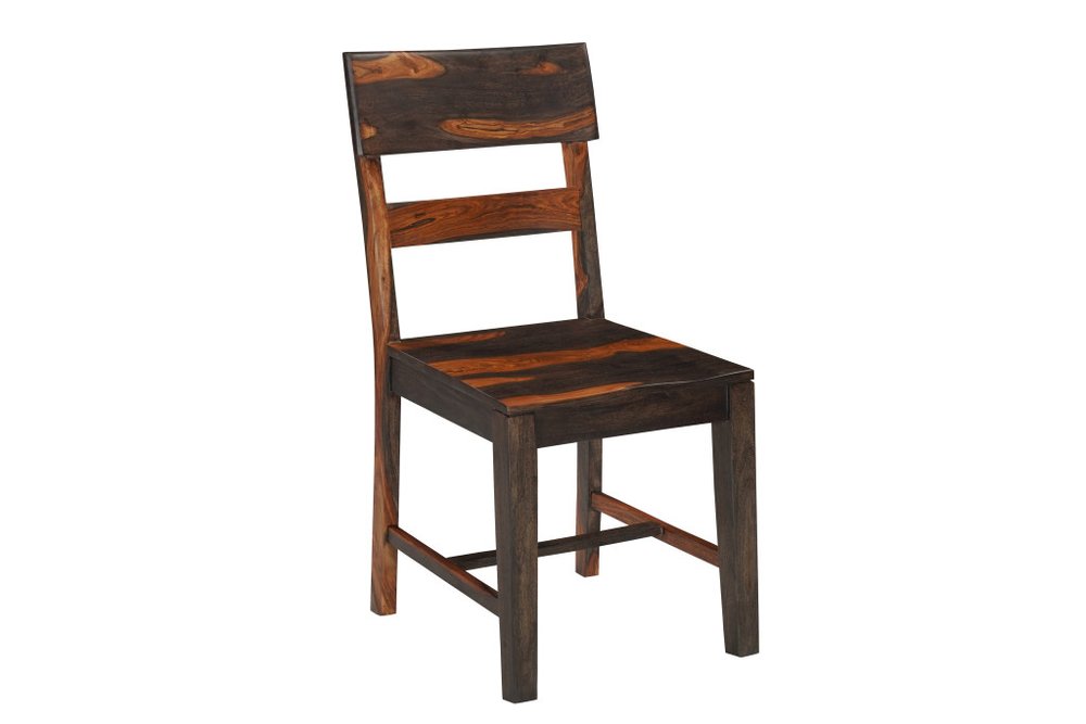 Nine Piece Brown Solid Wood Dining Set with Eight Chairs and One Bench