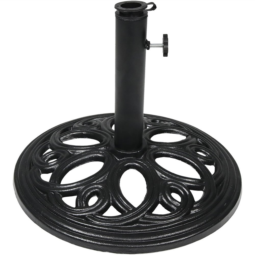 Black Market Umbrella Cast iron Free Standing Adjustable Umbrella Base
