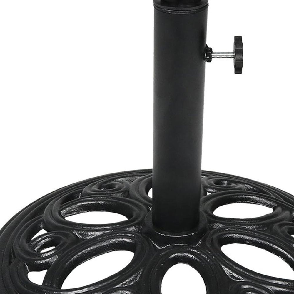 Black Market Umbrella Cast iron Free Standing Adjustable Umbrella Base